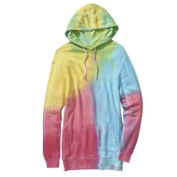 Victoria’s Secret Pink Spiritual Gangster Dress Hoodie Pullover Tie Dye Multicol - Picture 4 of 9